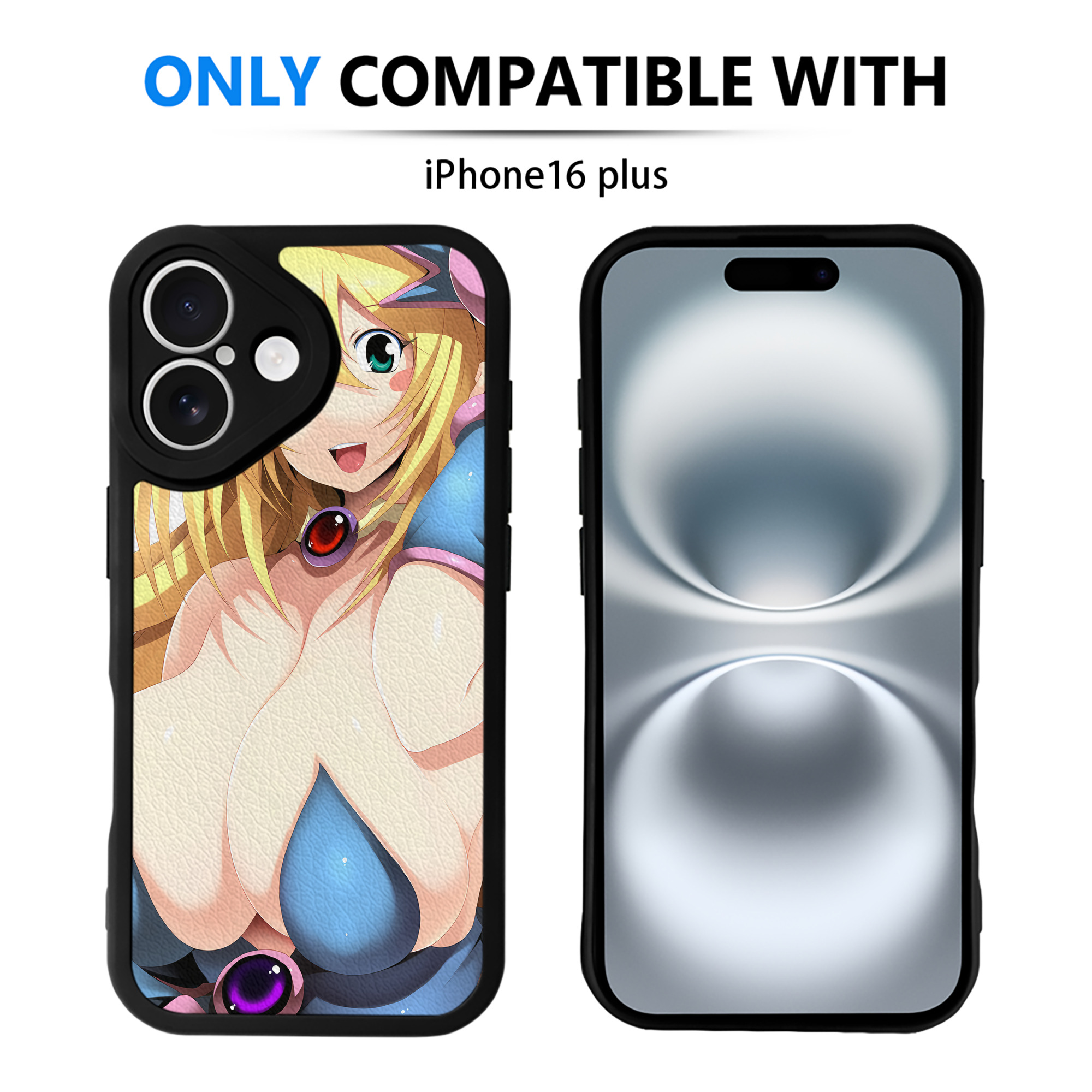 （画像用） 遊☆戯☆王 Yu-Gi-Oh! 【iPhone 16シリーズ対応】シリコンスマホケース（レザー調） 材質：シリコン